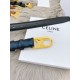 Premio Replica Cintura Celine Triomphe Media 25mm taurillon nero Imitazioni Outlet Online