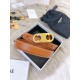 Premio Replica Cintura Celine Triomphe Media 25mm taurillon Marrone Imitazioni Outlet Online