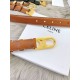Premio Replica Cintura Celine Triomphe Media 25mm taurillon Marrone Imitazioni Outlet Online
