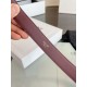 Premio Replica Cintura Vivienne Celine Medium 25mm in pelle di vitello naturale Borgogna Imitazioni Outlet Online