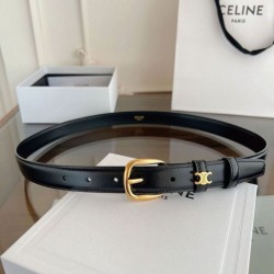 Premio Replica Cintura Vivienne Celine Medium 25mm in pelle di vitello naturale Nero Imitazioni Outlet Online