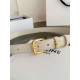 Premio Replica Cintura Vivienne Celine Medium 25mm in pelle di vitello naturale Bianco Imitazioni Outlet Online