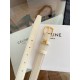 Premio Replica Cintura Vivienne Celine Medium 25mm in pelle di vitello naturale Bianco Imitazioni Outlet Online