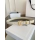 Premio Replica Cintura Vivienne Celine Medium 25mm in pelle di vitello naturale Bianco Imitazioni Outlet Online