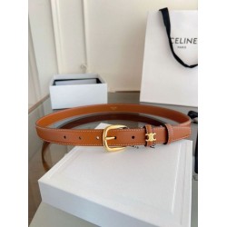 Premio Replica Cintura Vivienne Celine Medium 25mm in pelle di vitello naturale Marrone Imitazioni Outlet Online