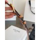 Premio Replica Cintura Vivienne Celine Medium 25mm in pelle di vitello naturale Marrone Imitazioni Outlet Online