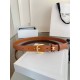 Premio Replica Cintura Vivienne Celine Medium 25mm in pelle di vitello naturale Marrone Imitazioni Outlet Online