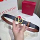Premio Replica Cintura reversibile con logo VLogo Valentino Garavani 30mm Marrone/Nero Imitazioni Outlet Online