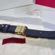 Premio Replica Cintura reversibile con logo VLogo Valentino Garavani 30mm Blu/Nero Imitazioni Outlet Online