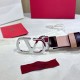 Premio Replica Cintura reversibile con logo VLogo Valentino Garavani 30mm Albicocca/Nero Imitazioni Outlet Online