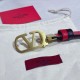 Premio Replica Cintura reversibile con logo VLogo Valentino Garavani 30mm Rosso/Nero Imitazioni Outlet Online