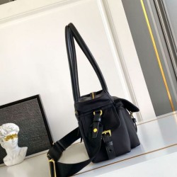 Premio Replica Borsa tote media Prada Explore nappa 1BG596 Nero Imitazioni Outlet Online