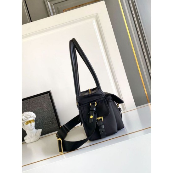 Premio Replica Borsa tote media Prada Explore nappa 1BG596 Nero Imitazioni Outlet Online