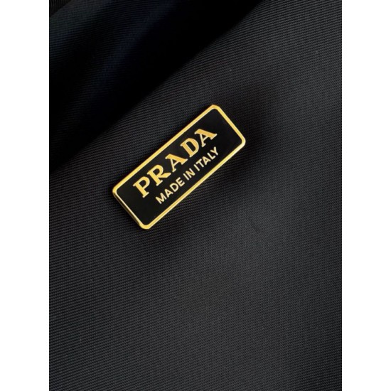 Premio Replica Borsa tote media Prada Explore nappa 1BG596 Nero Imitazioni Outlet Online