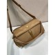 Premio Replica Borsa a spalla grande Prada Explore con patta in nappa 1BD391 Marrone Imitazioni Outlet Online