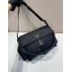 Premio Replica Borsa a spalla grande Prada Explore con patta in nappa 1BD391 Nero Imitazioni Outlet Online