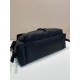 Premio Replica Borsa a spalla grande Prada Explore con patta in nappa 1BD391 Nero Imitazioni Outlet Online