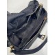 Premio Replica Borsa a spalla Prada Explore Re-Nylon media con patta 1BD394 nero Imitazioni Outlet Online