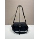 Premio Replica Borsa a spalla Prada Explore Re-Nylon media con patta 1BD394 nero Imitazioni Outlet Online