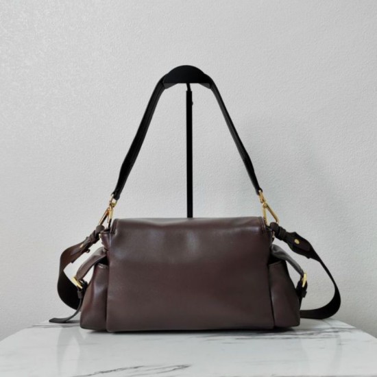 Premio Replica Borsa a spalla media Prada Explore con patta 1BD394 Borgogna Imitazioni Outlet Online