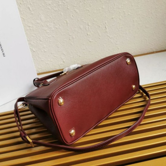 Premio Replica Borsa a mano Prada Galleria Saffiano piccola/media/grande Borgogna Imitazioni Outlet Online