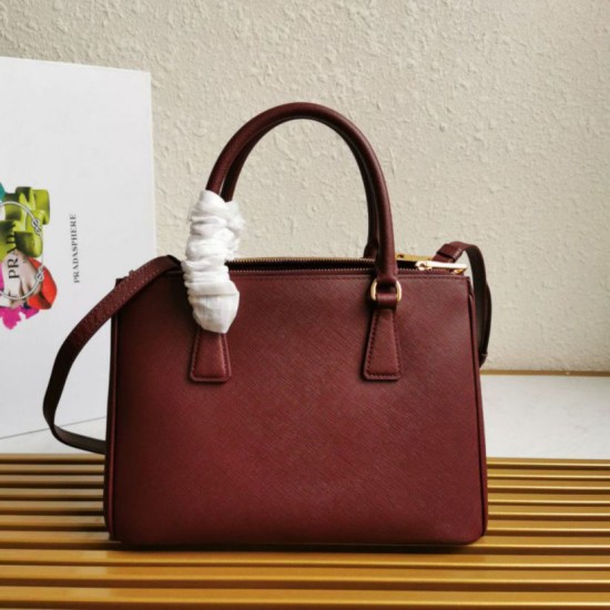 Premio Replica Borsa a mano Prada Galleria Saffiano piccola/media/grande Borgogna Imitazioni Outlet Online