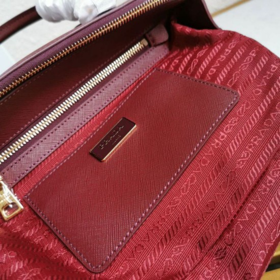 Premio Replica Borsa a mano Prada Galleria Saffiano piccola/media/grande Borgogna Imitazioni Outlet Online