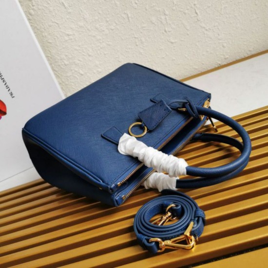 Premio Replica Borsa a mano Prada Galleria Saffiano piccola/media/grande Blu Imitazioni Outlet Online