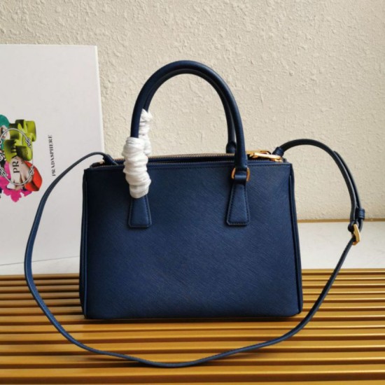 Premio Replica Borsa a mano Prada Galleria Saffiano piccola/media/grande Blu Imitazioni Outlet Online
