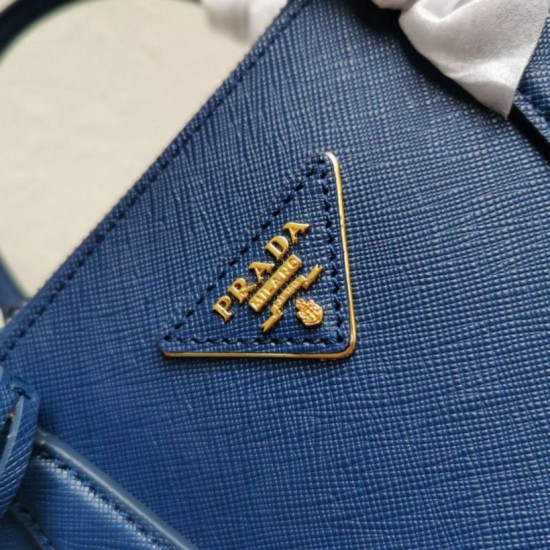 Premio Replica Borsa a mano Prada Galleria Saffiano piccola/media/grande Blu Imitazioni Outlet Online