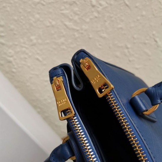 Premio Replica Borsa a mano Prada Galleria Saffiano piccola/media/grande Blu Imitazioni Outlet Online