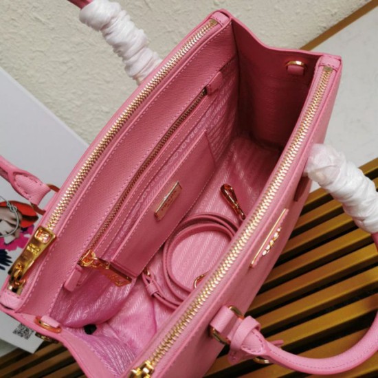 Premio Replica Borsa a mano Prada Galleria Saffiano piccola/media/grande Rosso Imitazioni Outlet Online