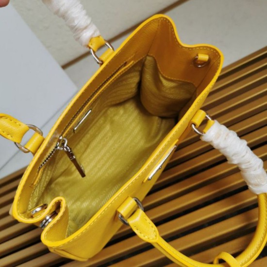 Premio Replica Borsa a mano Prada Galleria Saffiano piccola/media/grande Giallo Imitazioni Outlet Online