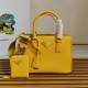 Premio Replica Borsa a mano Prada Galleria Saffiano piccola/media/grande Giallo Imitazioni Outlet Online