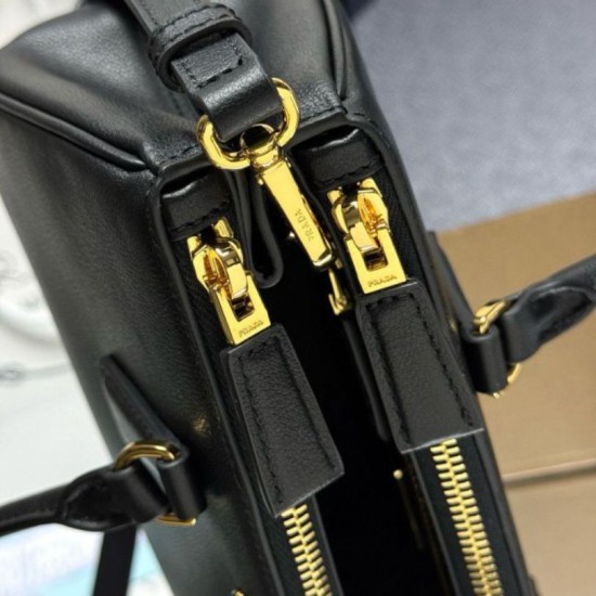 Premio Replica Borsa tote media Prada Galleria Saffiano 1BA457 nero Imitazioni Outlet Online