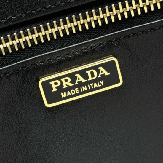Premio Replica Borsa tote media Prada Galleria Saffiano 1BA457 nero Imitazioni Outlet Online