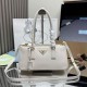 Premio Replica Borsa tote media Prada Galleria Saffiano 1BA457 Bianco Imitazioni Outlet Online