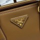 Premio Replica Borsa tote media Prada Galleria Saffiano 1BA457 Marrone Imitazioni Outlet Online