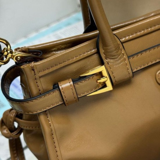 Premio Replica Borsa a mano Prada Bonnie mini 1BA486 Marrone Imitazioni Outlet Online