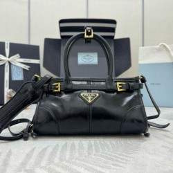 Premio Replica Borsa a mano Prada Bonnie mini 1BA486 Nero Imitazioni Outlet Online