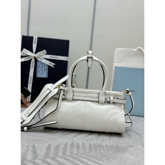 Premio Replica Borsa a mano Prada Bonnie mini 1BA486 Bianco Imitazioni Outlet Online