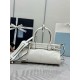 Premio Replica Borsa a mano Prada Bonnie mini 1BA486 Bianco Imitazioni Outlet Online