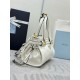 Premio Replica Borsa a mano Prada Bonnie mini 1BA486 Bianco Imitazioni Outlet Online