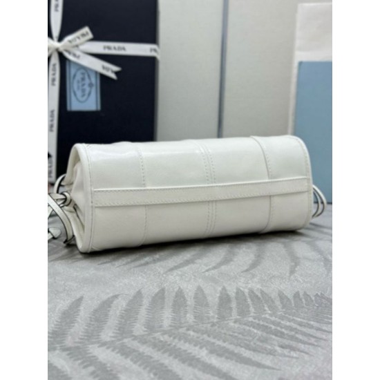 Premio Replica Borsa a mano Prada Bonnie mini 1BA486 Bianco Imitazioni Outlet Online