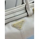 Premio Replica Borsa a mano Prada Bonnie mini 1BA486 Bianco Imitazioni Outlet Online