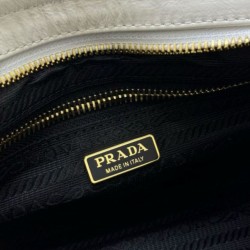 Premio Replica Borsa a mano Prada Bonnie mini 1BA486 Bianco Imitazioni Outlet Online