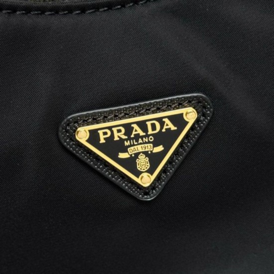 Premio Replica Borsa hobo mini Prada Re-Edition 2005 Re-Nylon Saffiano 1N204M Nero Imitazioni Outlet Online