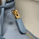 Premio Replica Borsa hobo mini Prada Re-Edition 2005 Re-Nylon Saffiano 1N204M Blu Imitazioni Outlet Online