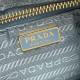 Premio Replica Borsa hobo mini Prada Re-Edition 2005 Re-Nylon Saffiano 1N204M Blu Imitazioni Outlet Online