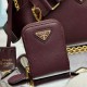 Premio Replica Borsa a mano/borsa hobo Saffiano Prada Re-Edition 2005 Borgogna Imitazioni Outlet Online
